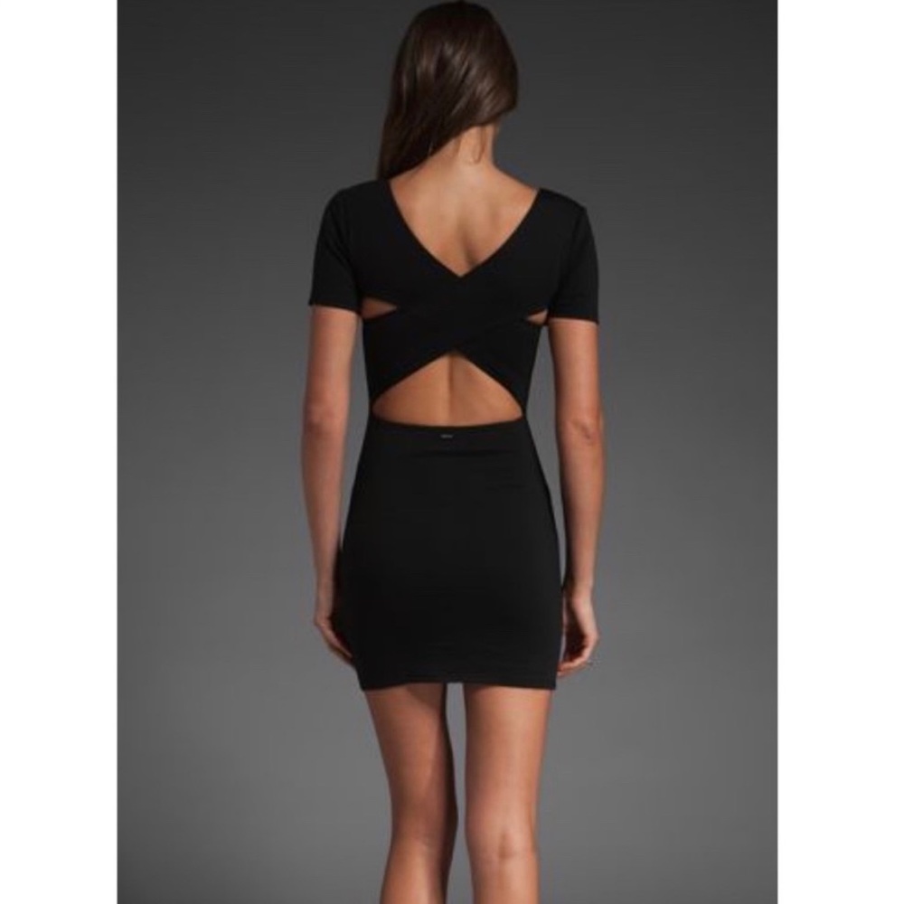 RVCA little black cross back body con dress